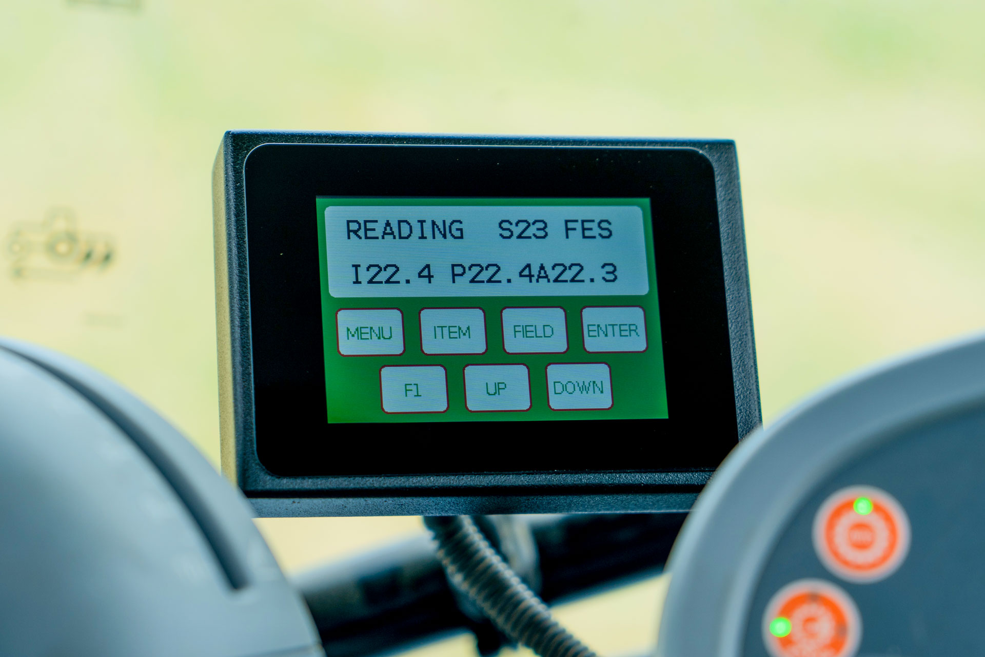 180 3.5 inch Touch Screen Terminal in the tractor cab